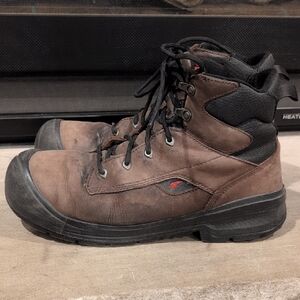 Durable Brown Steel Toe Red Wing Work Boots